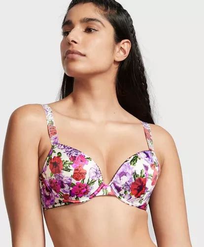 Brasier Shine Brillos Victoria Secret 38 C Floral Claro Meses Sin