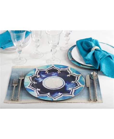 Saro Lifestyle Decorative Collection Moroccan Design Charger Plate Set