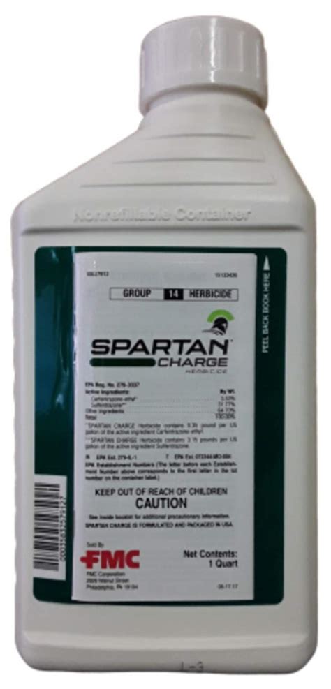 Spartan Charge Herbicide 1 Quart 32oz Patio Lawn And Garden