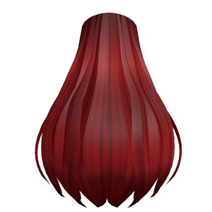 Extensões de Cabelo Longo em Vermelho Roblox