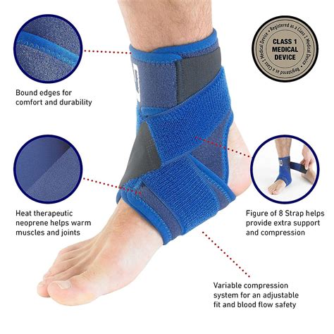 Neo G Ankle Brace With Figure Of 8 Strap Neoprene Ankle Brace For