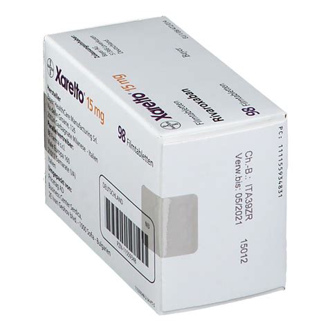 Xarelto® 15 mg 98 St mit dem E-Rezept kaufen - Shop Apotheke