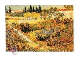 lamina van gogh jardin de flores 120 x 90 cm Comprar Litografías