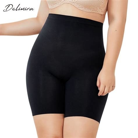 Delimira Womens Plus Size Tummy Control Panties Thigh Slimmer