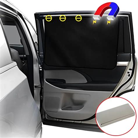 Pcs Magnetic Car Sun Shade Uv Protection Car Curtain Window Sunshade