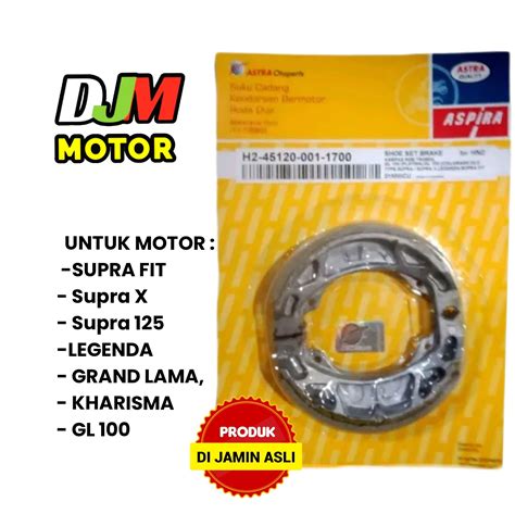 PROMO HARGA SPESIAL KAMPAS REM BELAKANG ASPIRA UNTUK MOTOR HONDA