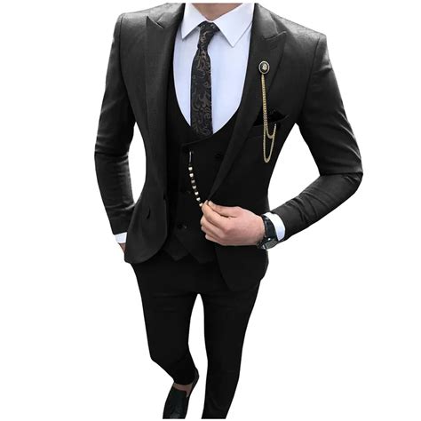 Mejor Precio En A Granel Costumes Pour Hommes Slim Fit 3 Pièces Tuxedos