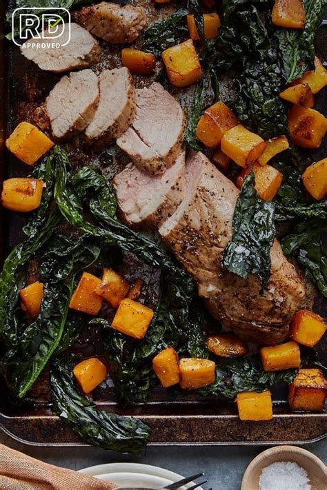 Sheet Pan Roasted Pork And Butternut Squash