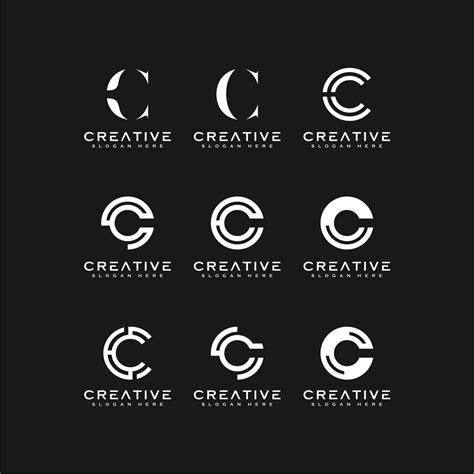 Set Of Initial Letter C Logo Design Template MasterBundles