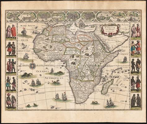 Africae Nova Descriptio Auct Guiljelmo Blaeuw Geographicus Rare