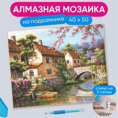 Алмазная мозаика на подрамнике Вышивка Живопись Картина стразами ...