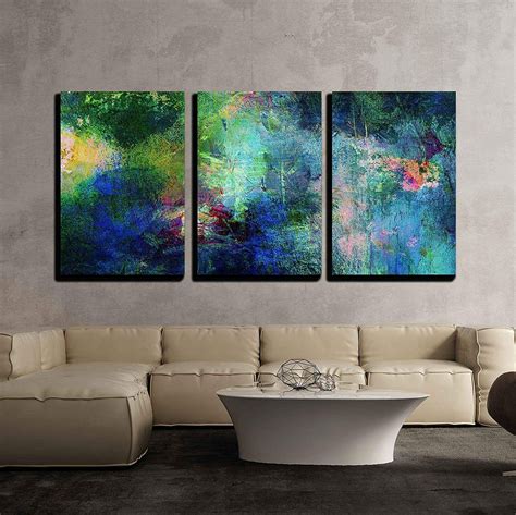 Amazon Wall Piece Canvas Wall Art Soothing And Vibrant Blue