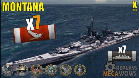 Montana 7 Kills 268k Damage World Of Warships Gameplay YouTube