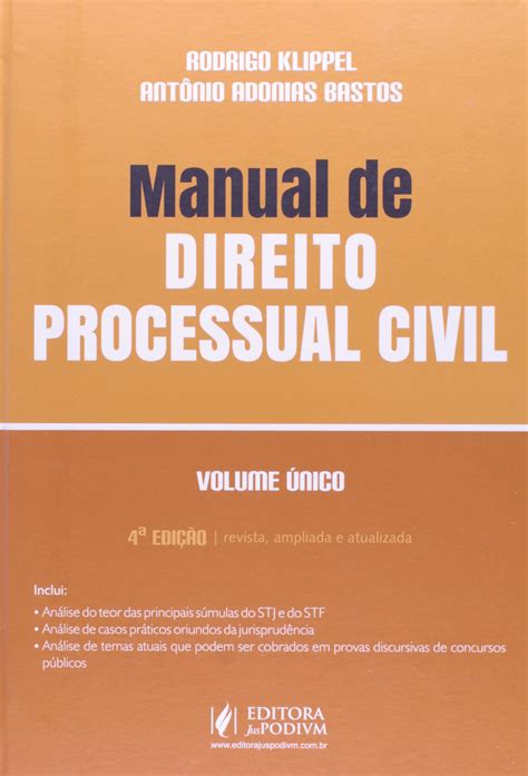 Manual De Direito Processual Civil Volume Nico Pdf Antonio Adonias