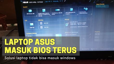 Laptop Asus X B Tidak Bisa Masuk Windows Laptop Asus X B Masuk