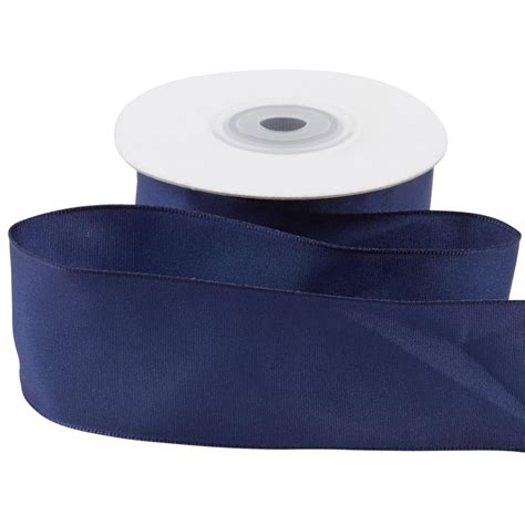 1 12 Navy Blue Satin Wired Ribbon Ribbon And Trims Craft Supplies