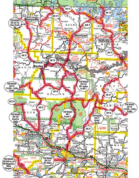 Motorcycle Maps Cruise The Ozarks Motorcyclists Guide To Riding In