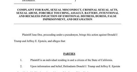 Trump And Epstein Documents Released By Anonymous Today Album On Imgur