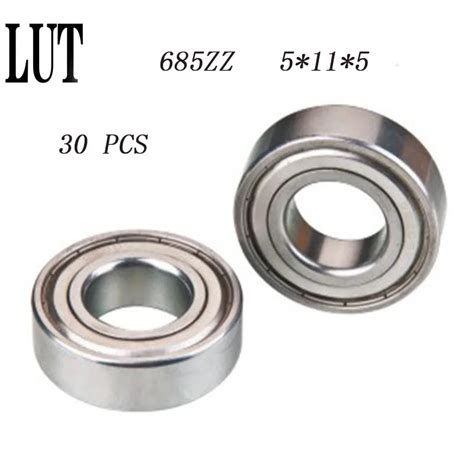 30pcs Lot 685ZZ 685 ZZ 5x11x5mm Thin Wall Deep Groove Ball Bearing Mini