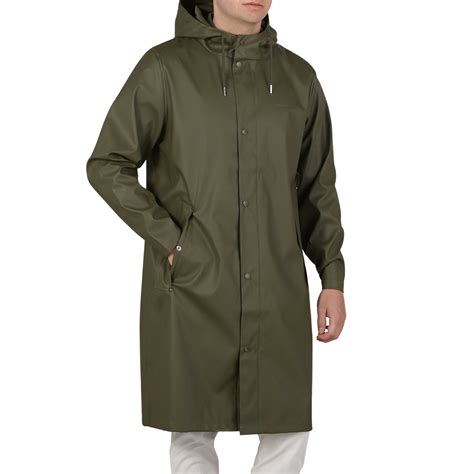 Tretorn Moss Green Wings Long Rain Jacket Baltzar