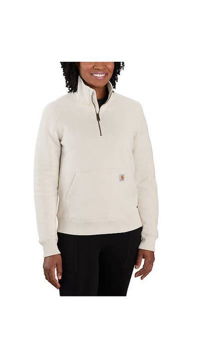 Carhartt Womens Relaxed Fit Midweight Quarter Zip Sweatshirt 105657 — Cranes Country Store