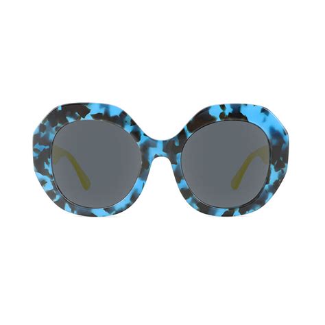 Jeulia Party Queen Cat Eye Blue Tortoise Polarized Unisex Sunglasses