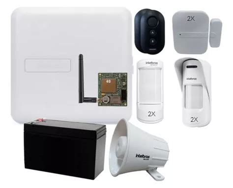 Kit Alarme Intelbras Amt 1000 Smart Net 4g Sensor Ext E Mag