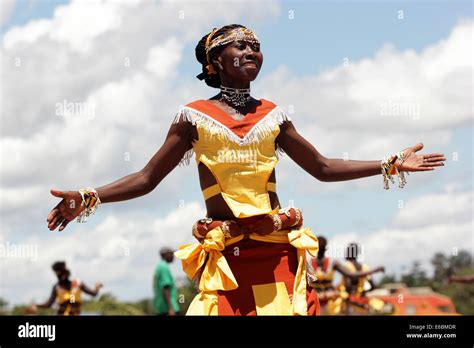 A Uganda Cultural Dancer Entertains Guests In Kampala Music And Dance