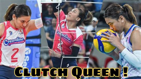 Clutch Queen Alyssa Valdez Highlights Vs Cignal Youtube