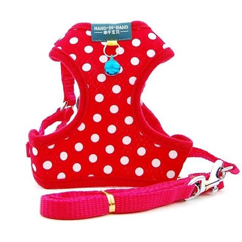 Grelot Cloche Red Dots Sets M Laisse Sfp R Glable En Coton Imprim