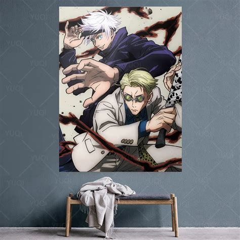 Pintura En Lienzo De Kento Nanami Satoru Gojo Jujutsu Kaisen Arte De