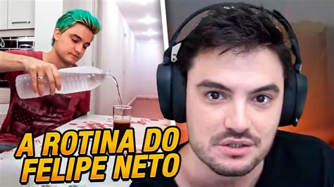 FELIPE NETO REAGE ACORDANDO FELIPE NETO YouTube