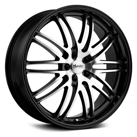 Advanti Racing® Prodigo Wheels Black With Machined Face Rims