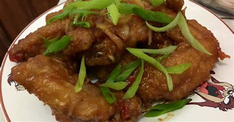 Resep Dakgangjeong Korean Spicy Chicken Wings Ala Homemade Oleh