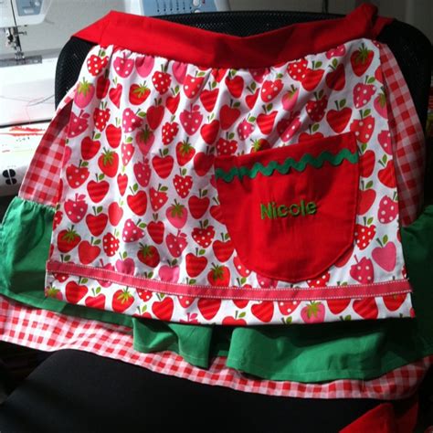 Strawberry Apron Strawberry Patch Apron Pinspiration