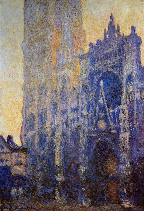 Art Reproductions Rouen Cathedral The Portal Morning Effect 1893 By