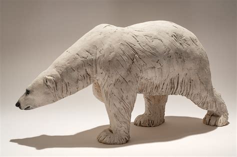 Polar Bear Sculpture Walking 3 Nick Mackman Animal Sculpture