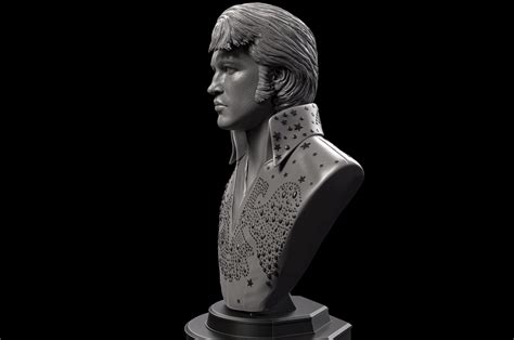 Elvis Presley Bust 3d Model 3d Printable Cgtrader