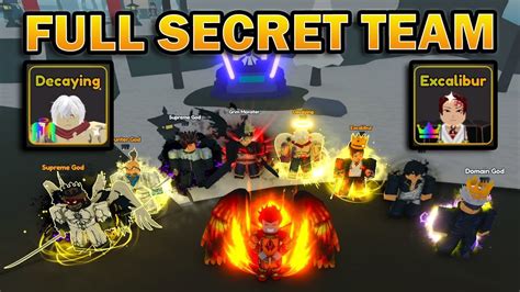 FULL SECRET TEAM 2 NEW Shiny Secrets In Anime Warriors Simulator 2