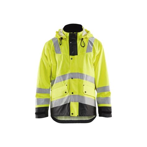 Blaklader Chaqueta Impermeable Gruesa Hi Vis Level Amarillo Negro