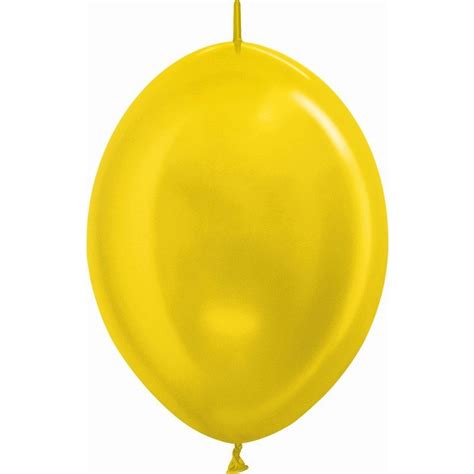 Globos Amarillo Metal 30cm Cadena Sempertex LOL 520 25 por sólo 5