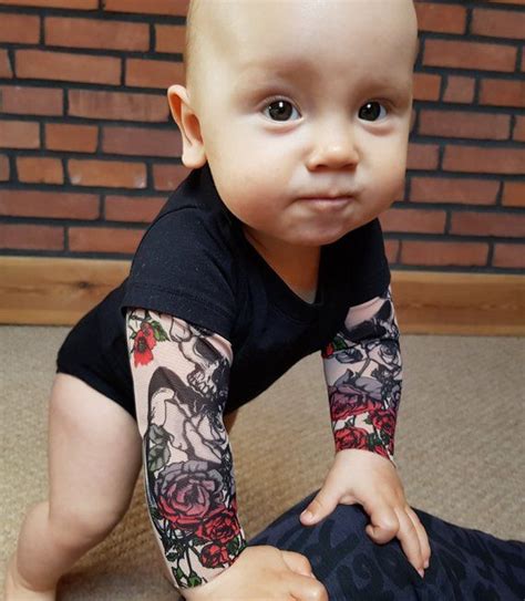 baby onesie with tattoo sleeves - whitewinterhymnalpentatonixtutorial