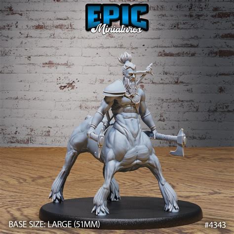 Centaur Male Scout Fey Epic Miniatures 12k Resin 3d Printed Miniatures