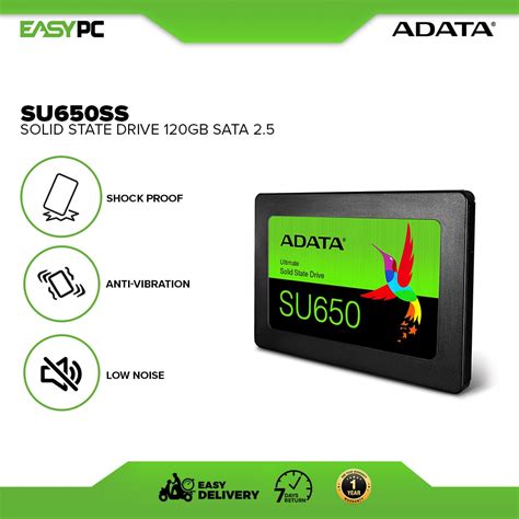 EasyPC Adata SU650SS Solid State Drive 120gb SATA 2 5 SSD For Desktop