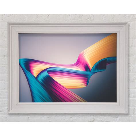 Perspections Gerahmtes Leinwandbild Coloured Ribbon Flow Wayfair De