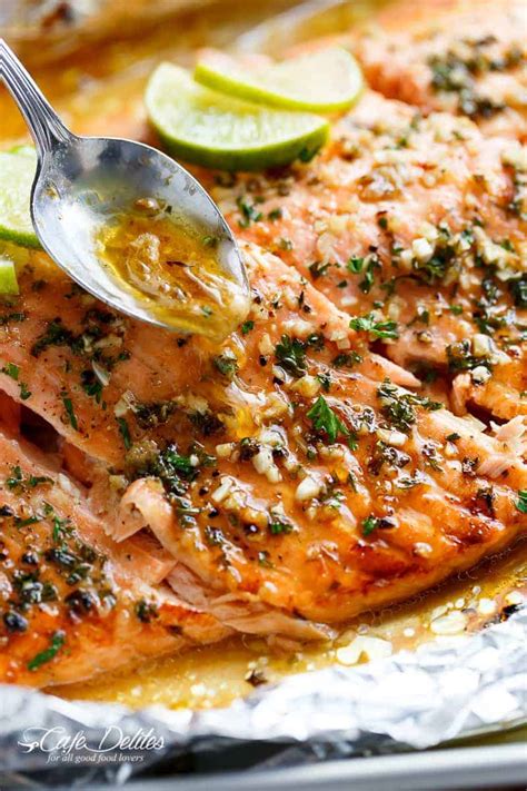 Honey Lime Garlic Butter Salmon Cafe Delites