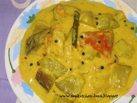 My Kitchen Vellarikka Yellow Cucumber Moru Curry Buttermilk Curry