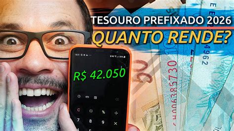 QUANTO RENDE INVESTIR R 200 NO NOVO TESOURO PREFIXADO 2026 O QUE