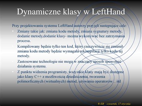 Dynamiczny Serwer Aplikacyjny W C Platforma LEFTHAND Ppt Pobierz