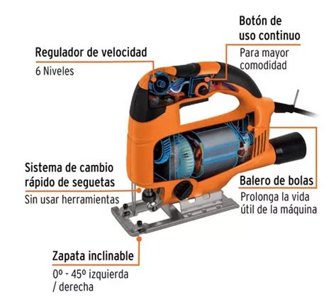 Sierra Caladora Profesional 650 W Truper 15422 Cala A4 En Venta En